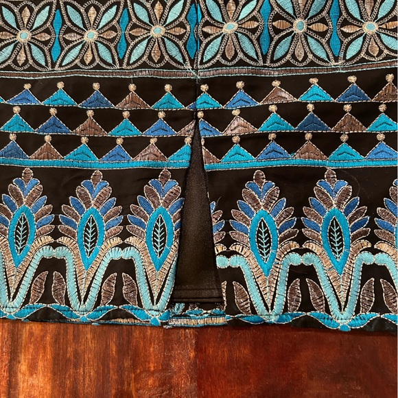 Inc international concepts sleeveless sheath dress blue, silver and black - Picture 5 of 9